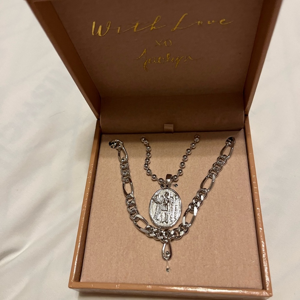 Jaclyn Roxanne Dual Chain Necklace - Picture 4 of 6